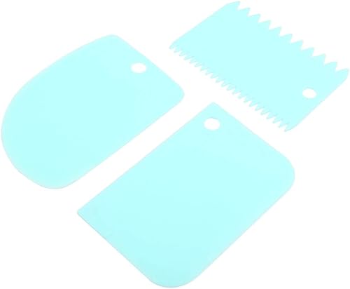 Miniatura 2 de ANGGREK 3 espátulas para hornear, espátulas de crema, herramientas de pastelería, raspador de masa de cocina, kit de raspador de crema para