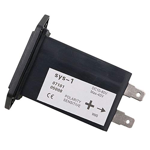 Lecimo DC10V-80V SYS Hour Meter Rectangular Car Truck Tractor Outboard Engine Rectangular