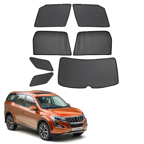 Image of XUV500 Magnetic Sun Shades /Curtains - Set of 7pcs Suitable for XUV500 2021 Onwards