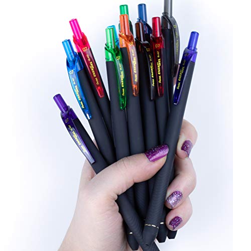 Pentel Energel Retráctil Slim 0.7 mm Negro Pack 12 miniatura 7