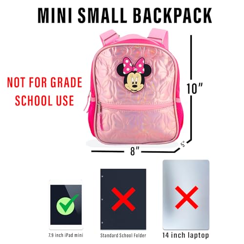 Minnie Mouse Mini Backpack for Girls - Bundle with Mini Backpack and More | Minnie Bag for Toddler Girls2