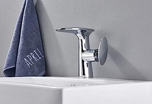 Mitigeur de lavabo cascade eau chaude froide robinet de salle de bain chrome