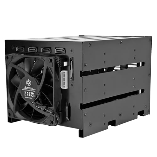 Image of Silverstone Techology FS304-V Three (3) 5.25 inch Bay to Four (4) 3.5 inch SAS 12G / SATA 6G Trayless Hot-swap Cage, SST-FS304B-V