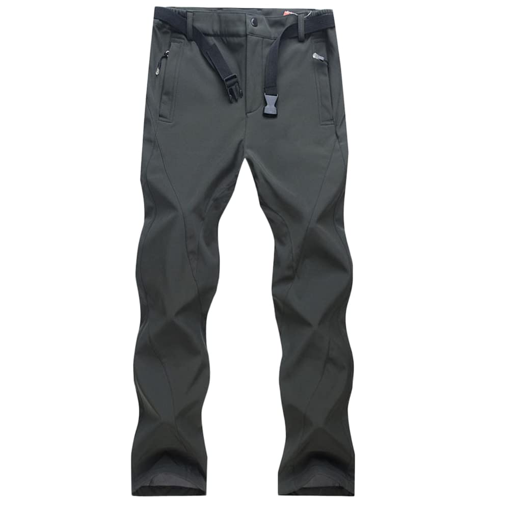 Hombre Mujer Trekking Pantalones de Nieve Impermeables Softshell Montaña Pantalones Invierno Cálidos Transpirables a Prueba de Viento Escalada Senderismo Esquiar Aire Libre