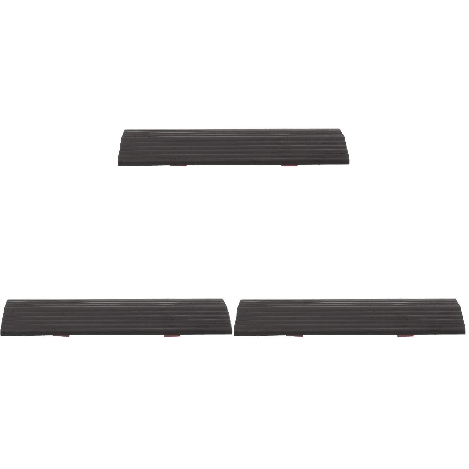 YARNOW 3pcs Robot Climbing Mat Utility Mobility Access Door Threshold Ramp Sweeping Robot Threshold Ramps Wheelchair Ramps for Steps Bathroom Porch Threshold Rubber Indoor Triangle Pad