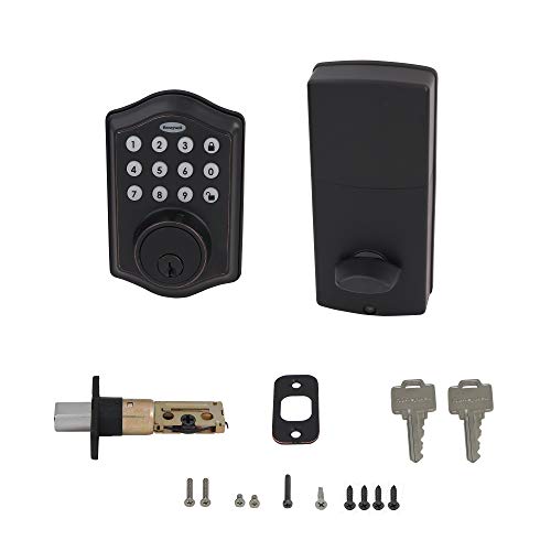 Honeywell Safes & Door Locks - 8712409 Electronic Entry Deadbolt With Keypad, Oil Rubbed Bronze, 2.9 X 2 X 6.2 Inches #TOP3