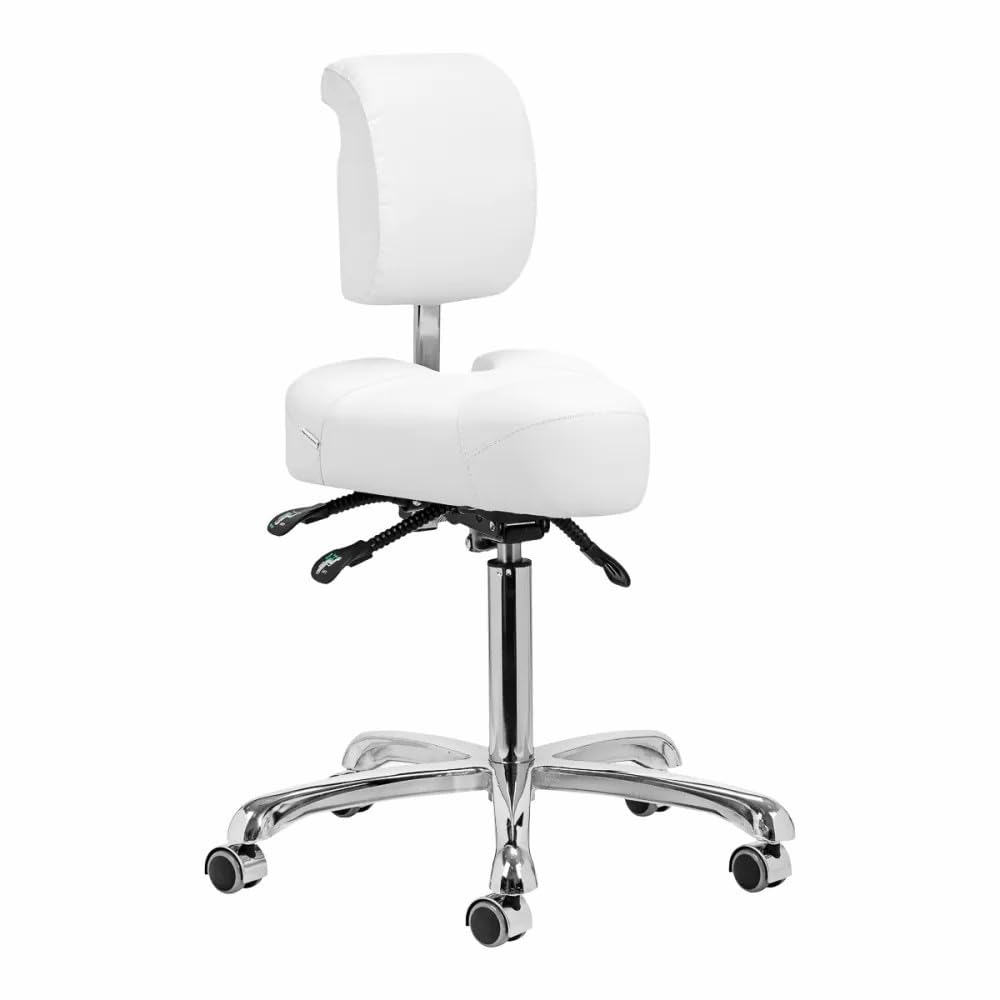 Sgabello Podologico per Pedicure Professionale Estetica Doppia Regolazione