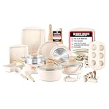 Bakken-Swiss 20-Piece Kitchen Cookware Set – Granite Non-Stick – Eco-Friendly – for All Stoves & Oven-Safe