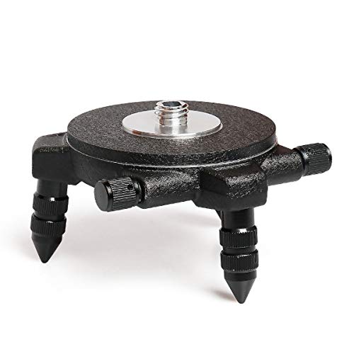 Huepar Laser Level Adapter, 360-Degree Rotating Base for Line Laser Level Tripod Connector, with Standard 5/8