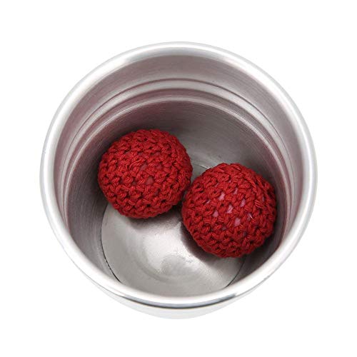 Clássico Close Up Magic Props, Wide Mouth Chop Cup Mágico Props Magic Tricks Copo magnético de alumí