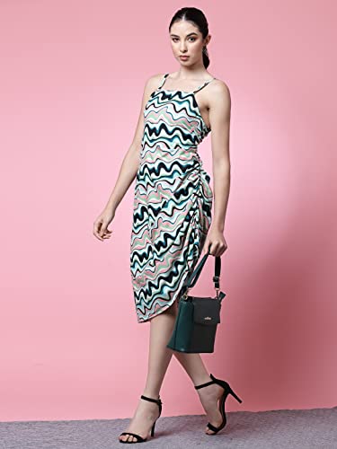 Image of OOMPH! Women's Crepe Sheath Knee-Length Dress