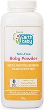 Earthbaby Talc‑Free Baby Powder, 99.5% Natural Origin, 150g — Goodbye Red Rash, Hello Cloud Softness