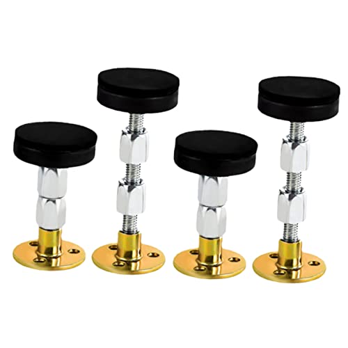 STOBAZA 4Pcs Adjustable Headboard Stoppers Shake Bed Frame Fixers for Noise Reduction Easy Install No Drilling for Gaps Between Furniture and Walls