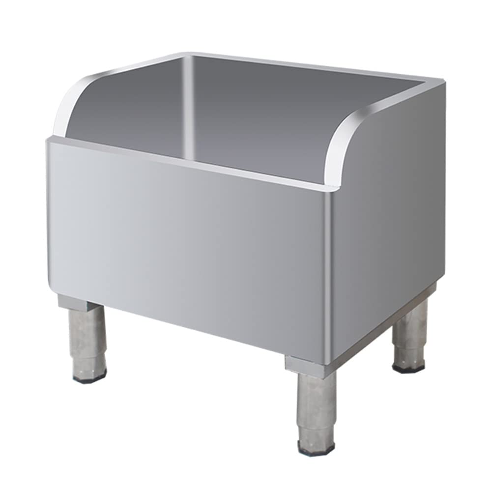 ASerZenith Stainless Steel Floor Mount Mop Sink/Basin With Sink Drainage/Strainer - For Commercial Kitchen, Restaurant, Garages, Basements(Silver-45X41X60Cm)