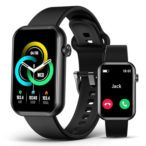 Smart Watch Fitness Tracker (Answer/Make Call), 24/7 Heart Rate Spo2 Blood Pressure Monitor Sleep...