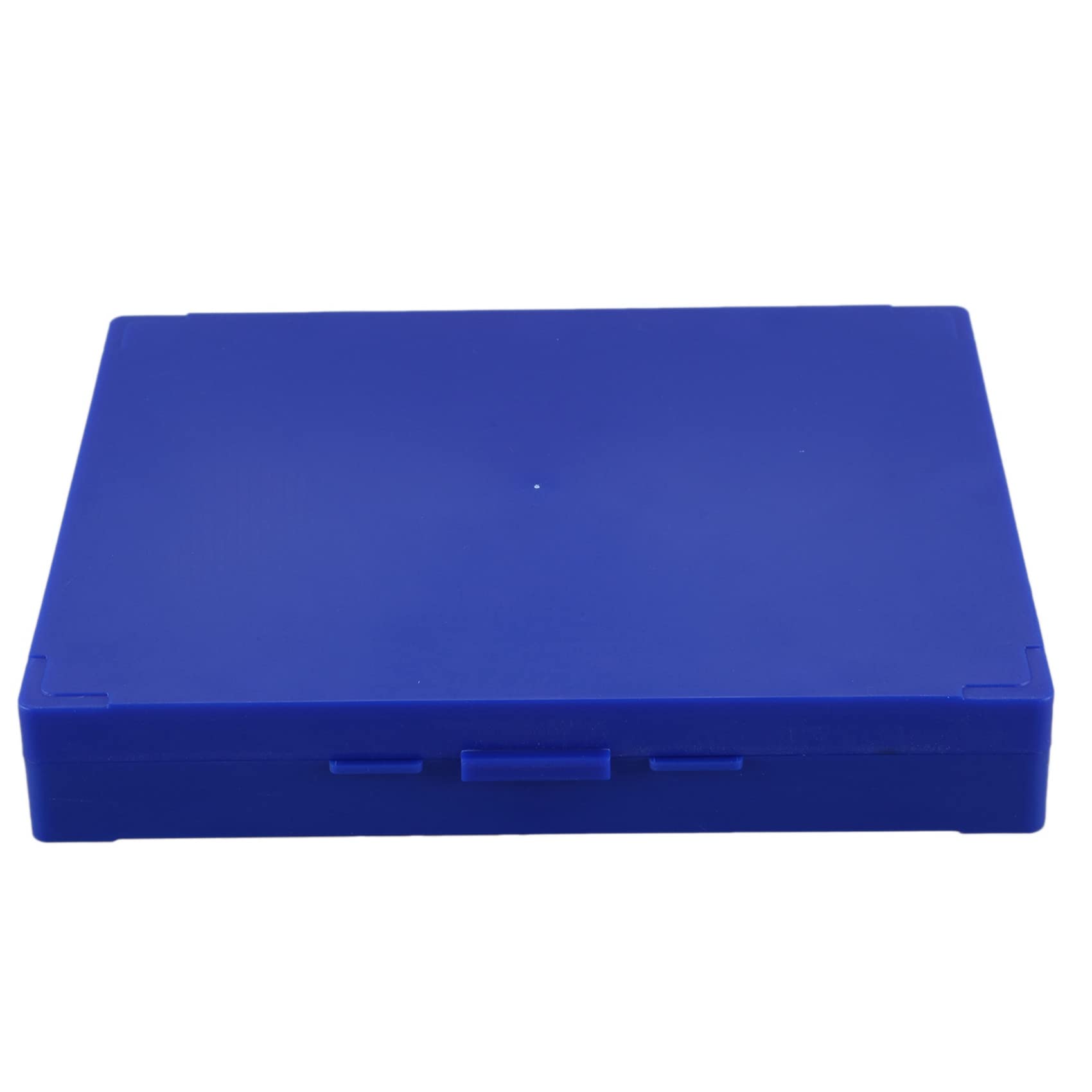 2 cajas de microscopio de plástico azul real con capacidad para 100 microscopios