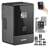Neewer Mini V Mount Battery PS099E, 6800mAh 99Wh 14.5V V Lock Battery with Type C/DC5521/DC5525 Cable, OLED Display, Fast Charging 65W PD USB C, D Tap/BP/USB A/DC Output for Camera Monitor Camcorder