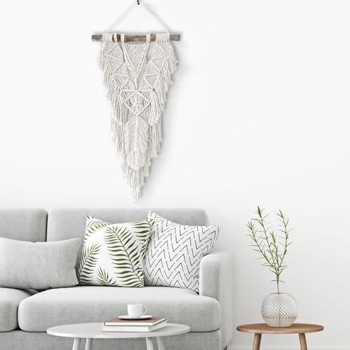 Image of ZUEXT Macrame Cord, Beige White, 3mm x 547yds Cotton String Macrame Yarn | Natural Handmade, 4 Strands Twisted Cotton Rope, for Craft Wall Hanging Weaving Tapestry Dream Catchers Hanger DIY Gift, 500m