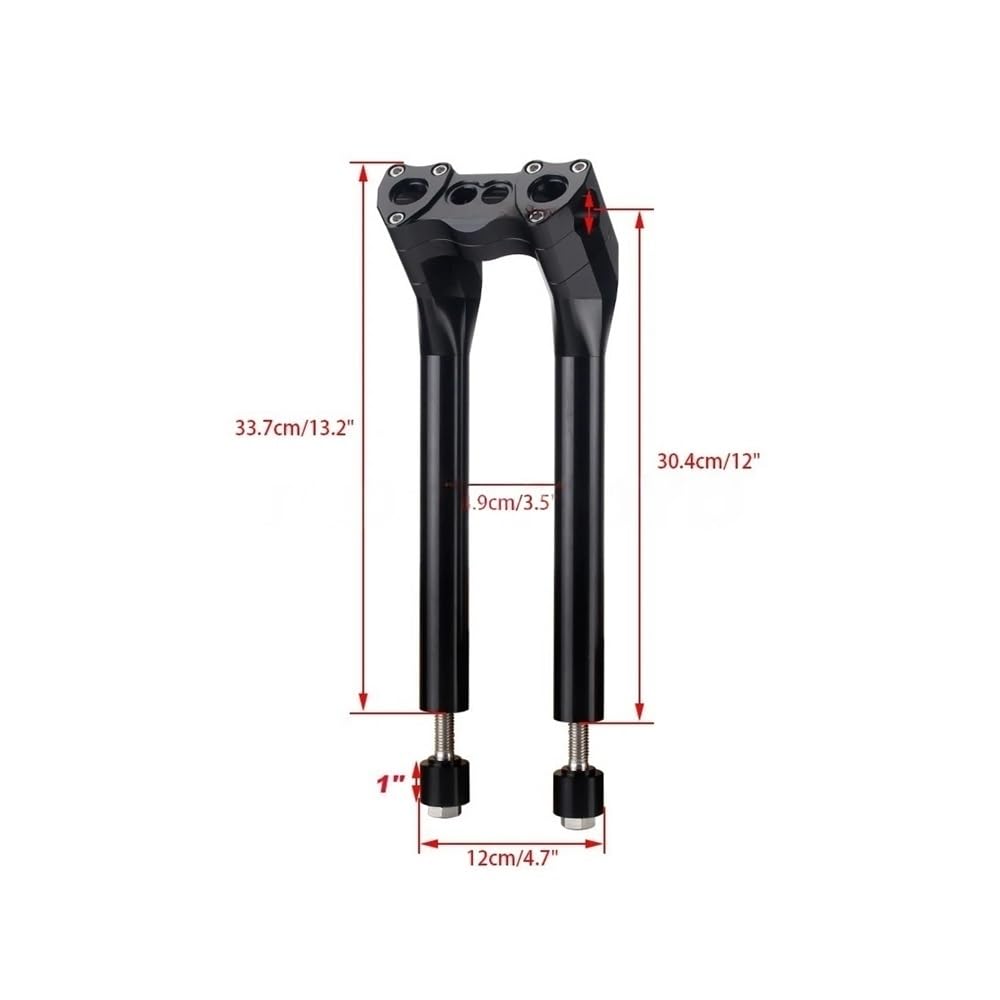 Estensore Manubrio Moto Riser Manubrio Rise 6-13'' 32MM 1-1/4'' Per Touring Per Moto per Electra Glide Street Bob FLHX FLHTC