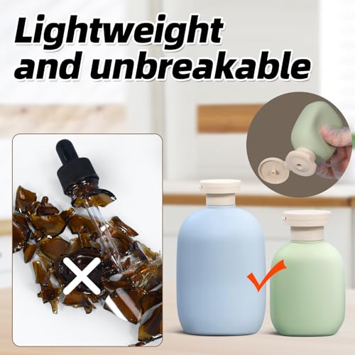 ASEVAT 3.4oz Travel Bottle with Flip Cap, Leak Proof Squeeze Bottles, Refillable Plastic Travel Containers for Creams, Lotion, Foundation, Shampoo, Conditioner4