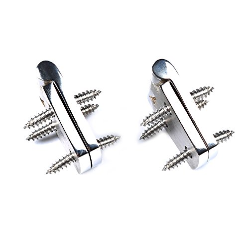 Mxeol Boat Door Hatch Flush Door Hinges Stainless Steel Marine Hinges 3" X 1.5" W/Screws Pair #TOP7