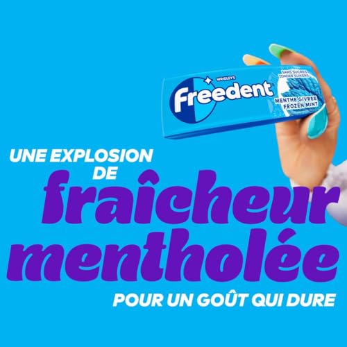 FREEDENT Chewing gum Givrée sans sucres Grand format contenant 30 paquets de 10 dragées - vue 5