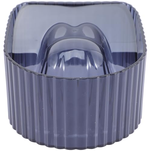 Ipetboom Recipiente para Remojar Uñas Profesional de Acrílico Transparente Negro Bowl para Manicura Ajustable para Manos Adecuado para Salones y Uso Doméstico Accesorio para