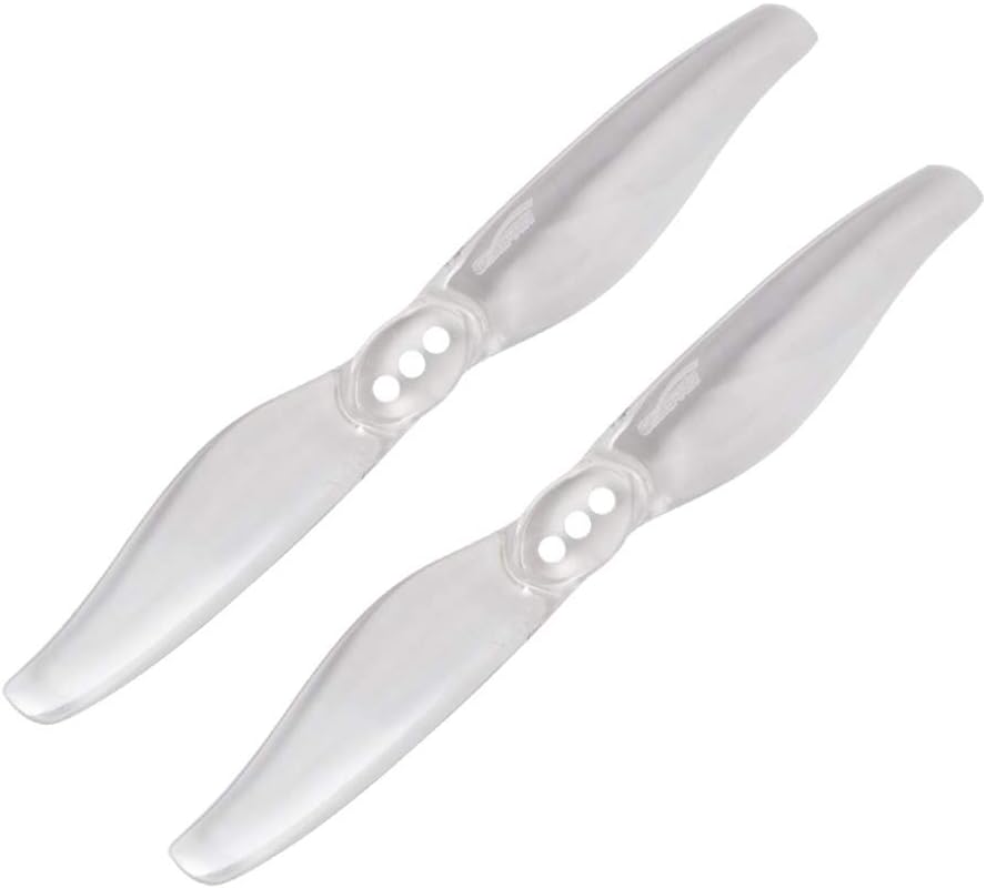 Gemfan Hurricane 3018 3x1.8 3 Inch 2-Paddle Propeller 1.5mm /2.0mm Hole T Mount for RC Drone FPV Racing Toothpick Frame (2mm Transparent)