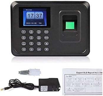 2.4" TFT Fingerprint Time Attendance Clock Employee Payroll Recorder USB
