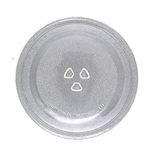 Image of Turntable Glass Plate /Tray for Microwave Oven, Compatible Oven Glass Cooking Tray /Plate for Panasonic with 21L LG Models Rotating Baking Glass Plate(NOT for Samsung Microwave)