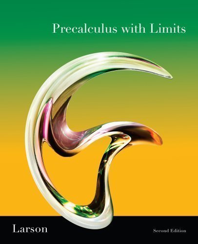 Precalculus W/ Limits Pre-AP National Se by Larson, Ron Published by Thomson Brooks/Cole (2009) Hardcover