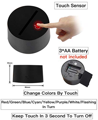 Tempest, Rimuru LED-licht voor kinderen slaapkamer decoratie nachtlampje verjaardagscadeau kamer bureau acryl 3D lamp… - Afbeelding 5