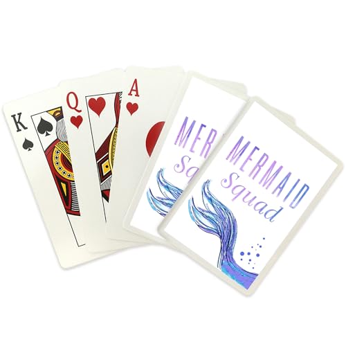 Lantern Press Baraja Mermaid Squad de 52 cartas tamaño poker miniatura 2
