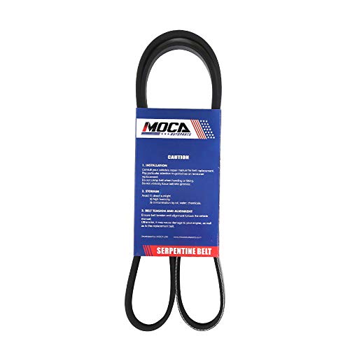 Image of MOCA 6PK1230 Serpentine Belt Fits 08-14 for Scion XD 1.8L & 11-17 for Toyota Corolla 1.8L & 85-87 for Ford Escort 2.0L & 91-96 for Mercury Tracer 1.9L & 03-04 for Dodge Stratus 2.4L
