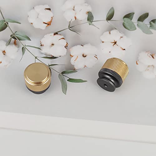 Pexintek 10 Pack Gold Modern Cabinet Handles Solid T Bar Knobs Kitchen Bathroom bedrooms Study Furniture Door Vintage Pulls with Screws for Cupboards Drawer Wardrobe Dresser (Golden Grey) - Image 2