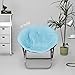 Urban Lifestyle Faux Fur Saucer Chair, Light Blue