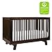 Babyletto Hudson 3-in-1 Convertible Crib with Toddler Bed Conversion Kit in Espresso, Greenguard Gold Certified