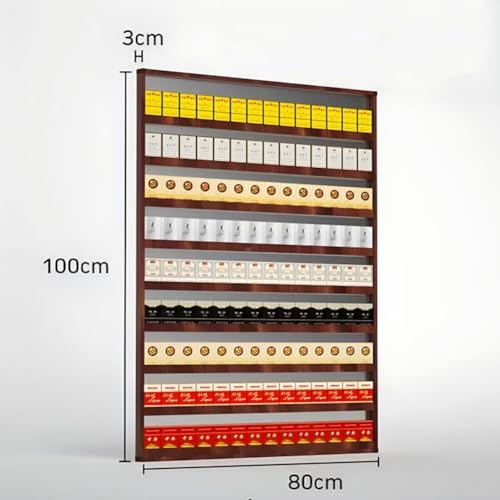 Vitrina de pared para cigarrillos transparente de aluminio 2