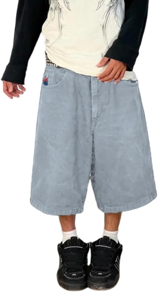 Shorts Cargo Baggy Homme Hip Hop - Bermuda Été Sport Élastique Multi-Poches