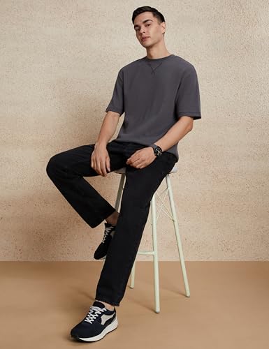 Image of Amazon Brand - Symbol Men's Cotton Blend Oversized Fit T-Shirt
