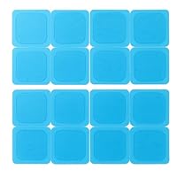 axion® 16 Gel-Pads 4,5x4,5 cm für Dauerelektroden zur TENS Schmerztherapie & EMS Training I Selbsthaftende, hautfreundliche & wiederverwendbare Gel-Pads I Kompatibel mit Beurer EM59/EM89 & weitere