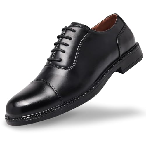 SILENTCARE Men's Dress Shoes Formal Oxford Business Comfortable Classic Lace Up Shoes