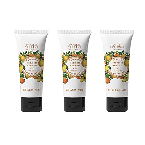 Panier des Sens Hands Cleansing Gel travel size - Provence Fragrance - 3 x 1.35 Floz (40ml Each)