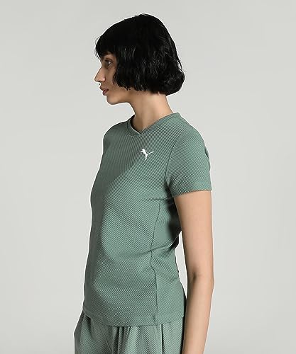 Image of PUMA Women Cotton Regular Fit T-Shirt