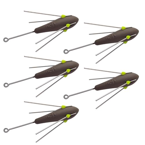 Eupheng 5 Pcs Sputnik Sinker Long Tail Surf Fishing Weight Lead 3oz-6oz Saltwater Surf Casting Sinkers Catfish Beach Spider Weights for Ocean Sea Sand, Dark Brown