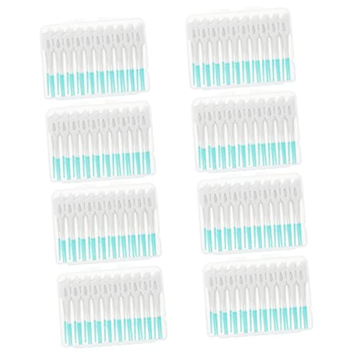 Baluue 320pcs Interdental Brushes for Teeth Cleaning Elastic Gum Massaging Tooth Cleaning Tool for Gaps and Plaque Removal and