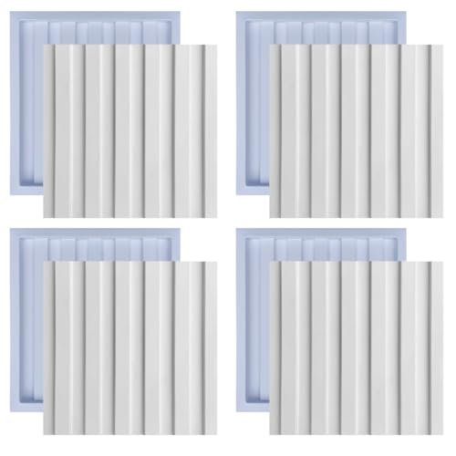 Forma Molde de Gesso 3D e Cimento ABS Dunas 30x30 pra Revestimento de Parede FDG Painel Decorativo