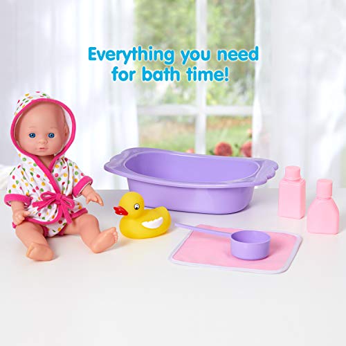 Kidoozie Bathtime Baby Muñeca de 12 Pulgadas con Accesorios miniatura 3