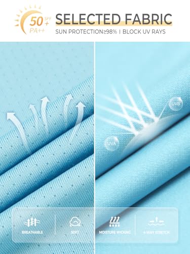 Men's Swim Shirts Rash Guard UPF 50+ Short Sleeve Sun T-Shirt Quick Dry Lightweight Fishing Beach Shirt4