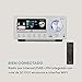 auna Connect System - Equipo de música, 2 Altavoces estéreo, Radio por...